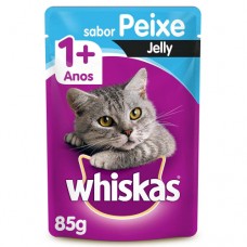 Sachê Whiskas Jelly Adultos Peixe 85g